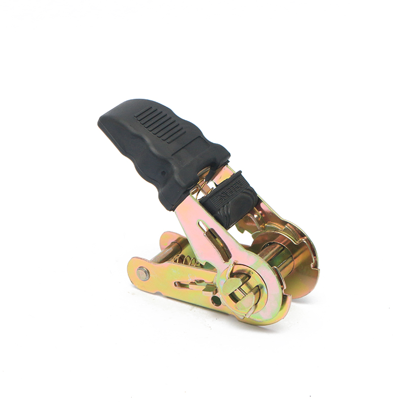 1 orlach 25mm*800kg/1760lbs Láimhseáil rubair Búcla Ratchet Tiedown