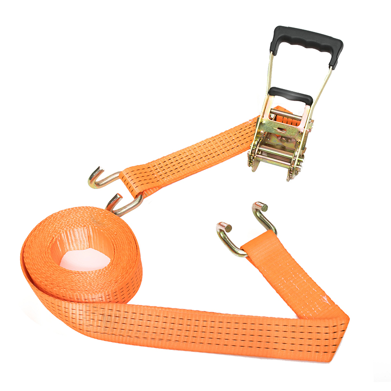 2 orlach 50mm*5t ceangail síos strap le u hook