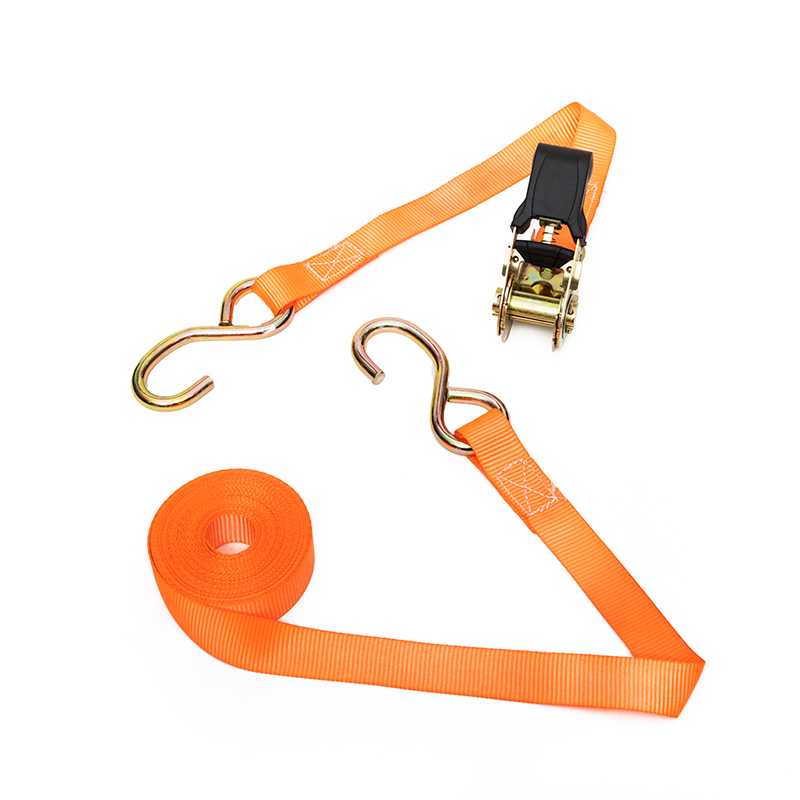 1 orlach 25mm 800kg strapaí comhcheangailte le crúca le Hook Black Brated