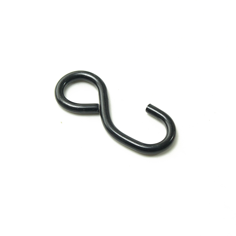 1 orlach dubh pvc brataithe le Hook s