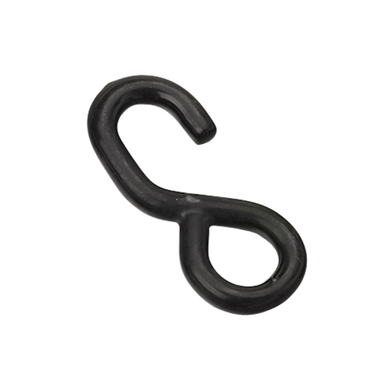 1 orlach dubh pvc brataithe le Hook s
