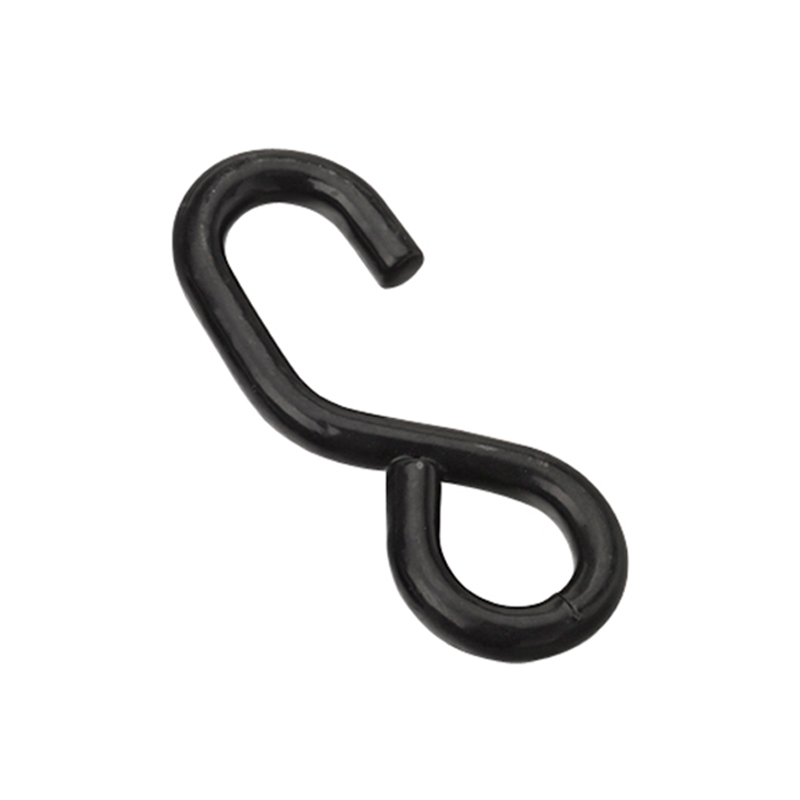 1 orlach dubh pvc brataithe le Hook s