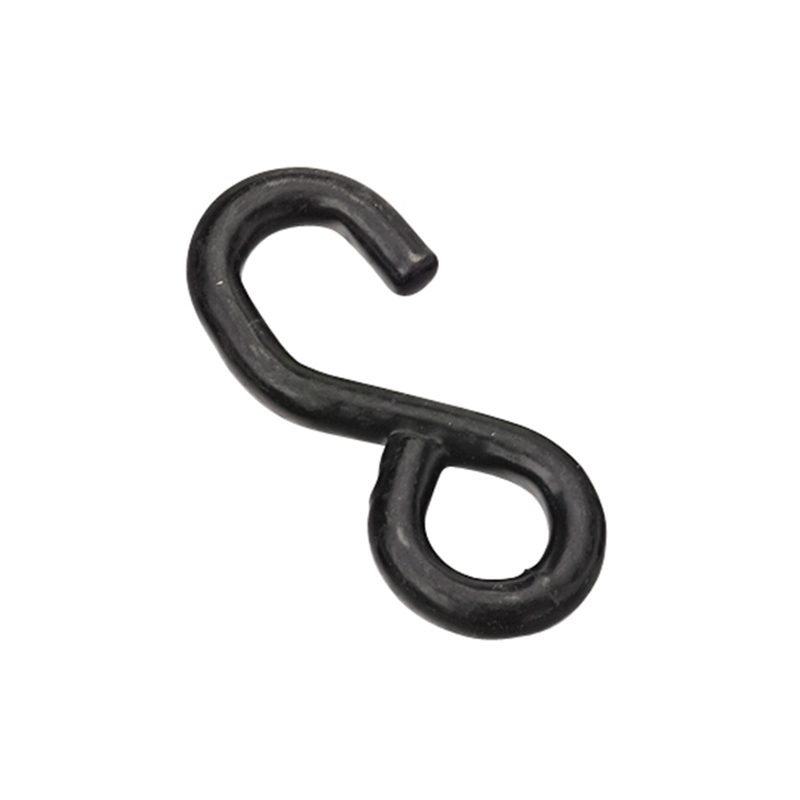 1 orlach dubh pvc brataithe le Hook s