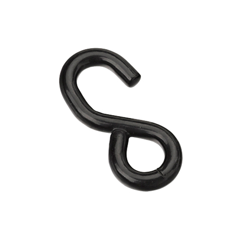 1 orlach dubh pvc brataithe le Hook s