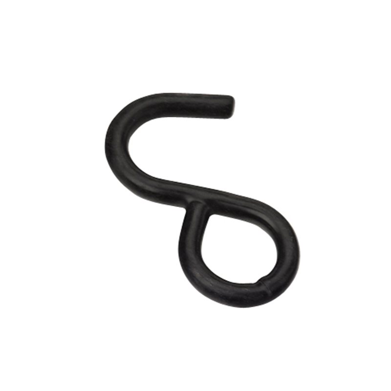 1 orlach dubh pvc brataithe le Hook s