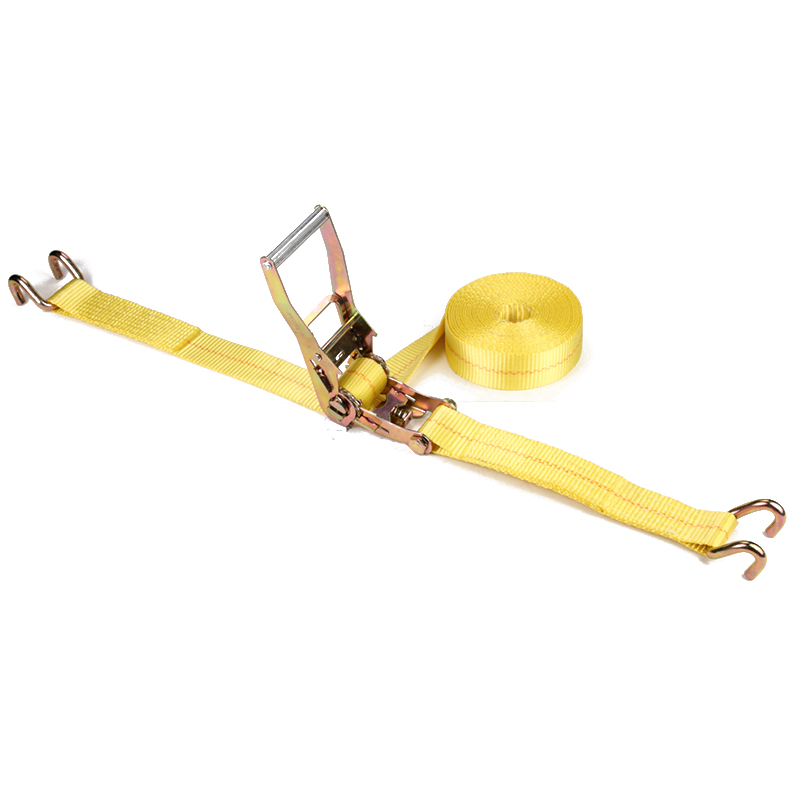 2 orlach 50mm*5t ceangail síos strap le u hook